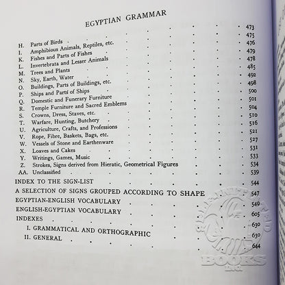 Egyptian Grammar: Being an Introduction to the Study of Hieroglyphs by Sir Alan Gardiner-Page xx