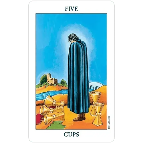 Five of Cups (Radiant Rider-Waite Tarot Deck)