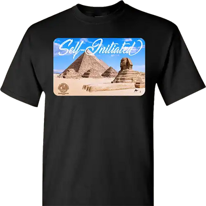 Giza Plateau Black T-Shirt (Self-Initiated Books)