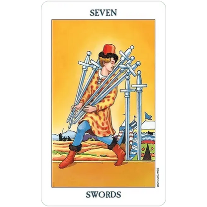 Seven of Swords (Radiant Rider-Waite Tarot Deck)