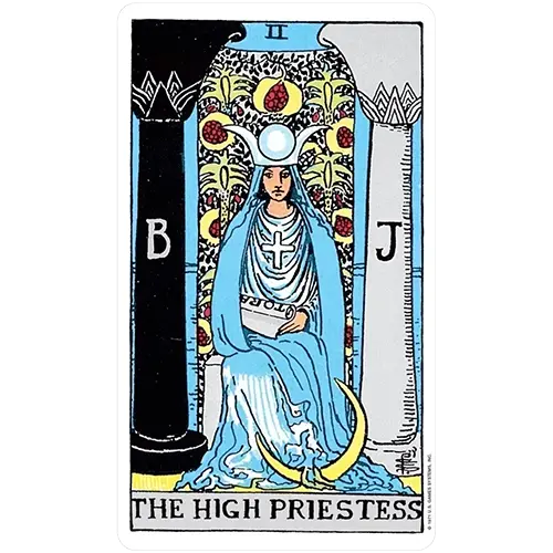 The Rider-Waite Tarot Deck (The High Priestess Card)