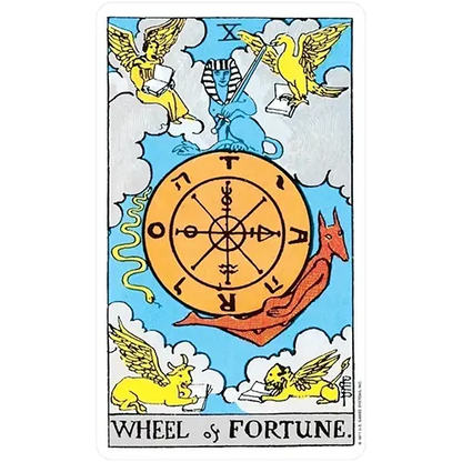 The Rider-Waite Tarot Deck (Wheel of Fortune Card)