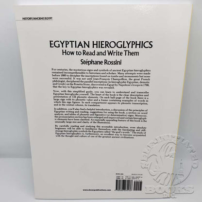 Egyptian Hieroglyphics: How to Read and Write Them by Stéphane Rossini