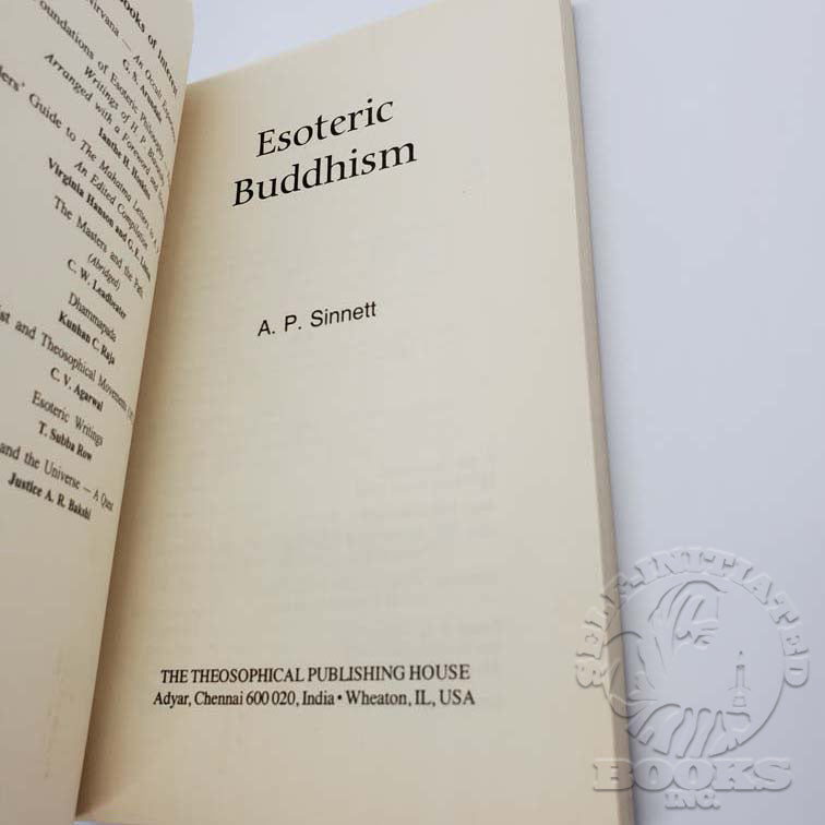 Esoteric Buddhism by A.P. Sinnett