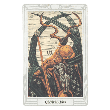 Aleister Crowley's Thoth Tarot Deck: Queen of Disks