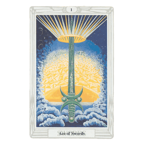 Aleister Crowley's Thoth Tarot Deck: Ace of Swords